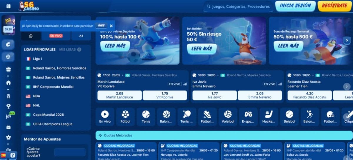 Reseña de SG Casino 2026: bono, juegos y pagos en España image 4